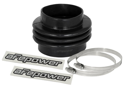 aFe Magnum FORCE Intake Coupling Kit (3-1/2 IN ID to 4 IN ID x3-1/2 IN L) Straight Bellow- Black