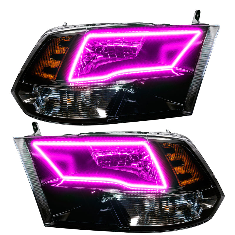 Oracle Lighting 09-18 RAM 1500 Sport Halo Headlights - Blk Housing w/BC1 Controller
