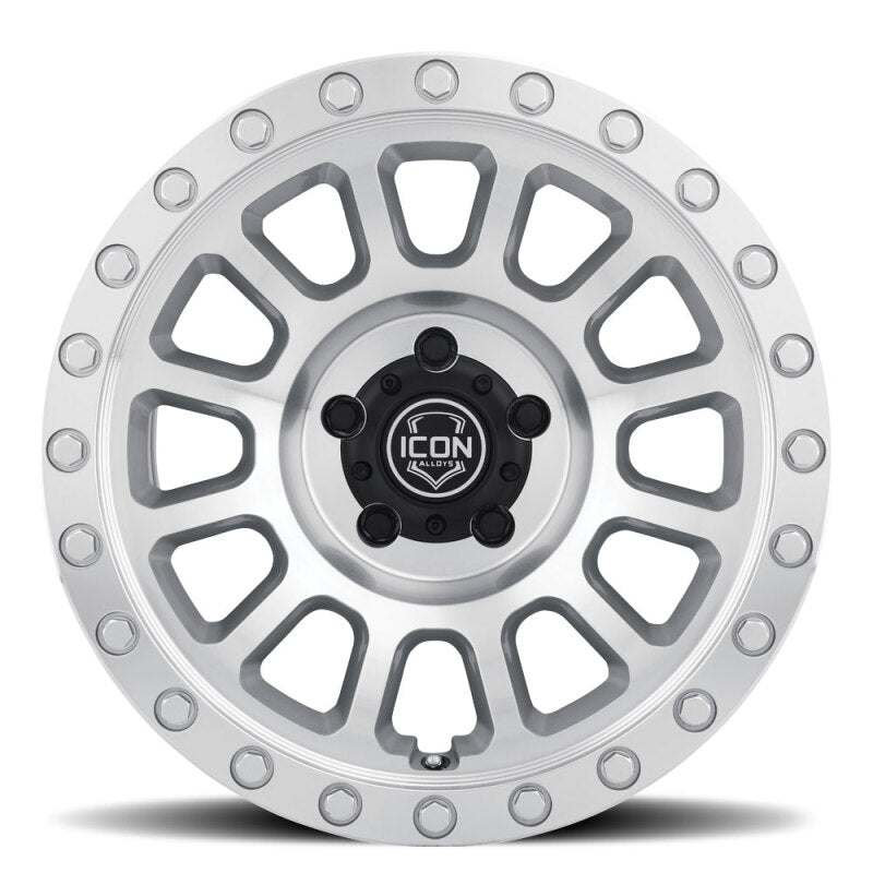 ICON Hulse 17 X 8.5 5 X 150 25mm Offset 5.75in BS Silver Machined