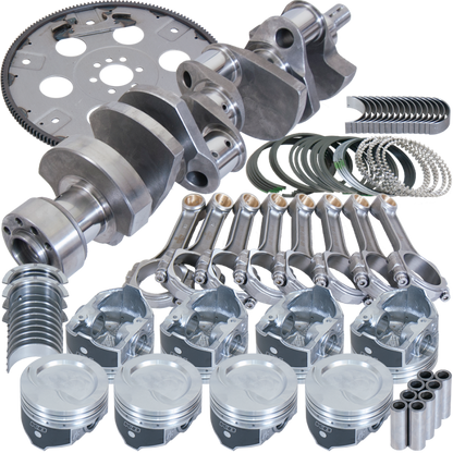 Eagle Chevy LT1350 1Pc 3.750in Crank 5.700in I-Beam Rods 4.030in Pistons 168 Tooth FP Bal Assembly