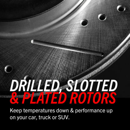 Power Stop 10-12 Ford F-450 Super Duty Front Drilled & Slotted Rotor - Pair