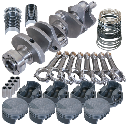 Eagle Chevy 454 1Pc 4.250in Crank 6.385in I-Beam Rod -3cc Flat Top 4.350in Pistons Rotating Assembly