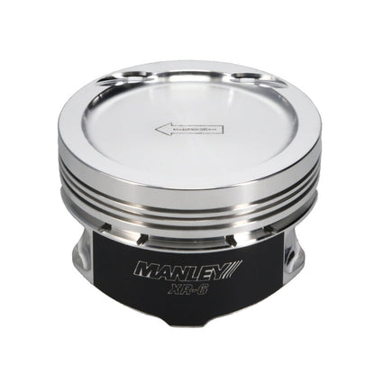 Manley Nissan SR20DE Piston Set - 86.00mm Bore 1.260in CH, -12.00 CC