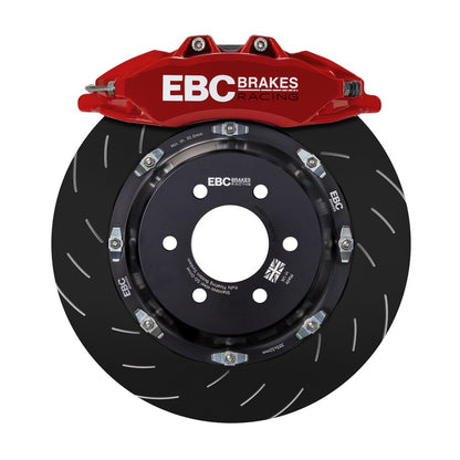 EBC Racing 02-09 Nissan 350Z 3.5L Red Apollo-6 Calipers 355mm Rotors Front Big Brake Kit