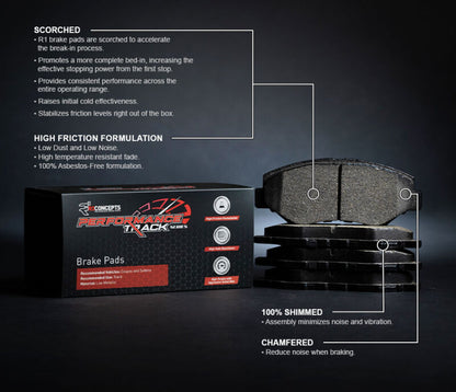 R1 02-06 Dodge Sprinter 3500 Front Track/Street Brake Pads