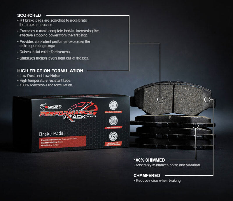 R1 99-06 Audi A4 Front Track/Street Brake Pads