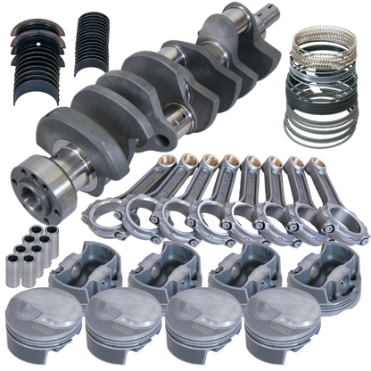 Eagle Chevy 454 1Pc 4.250in Crank 6.385in I-Beam Rods 18cc Dome 4.320in Pistons Rotating Assembly