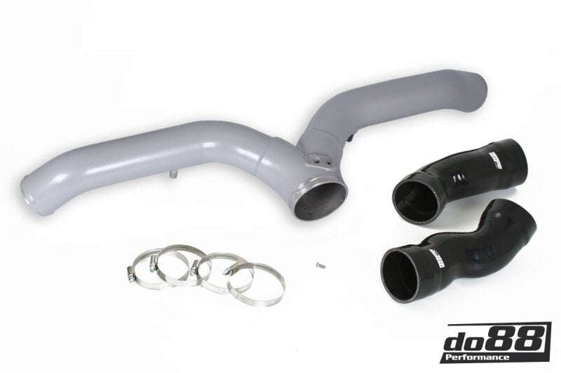 do88 Porsche 997.1 Turbo Y-Pipe Silver for OEM Intercooler