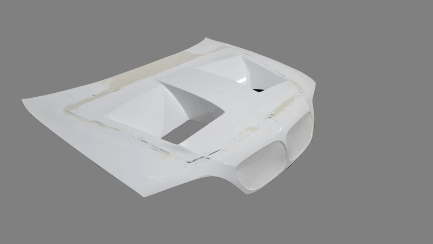 HGK Racing - BMW E46 Hood With Vents [Fiberglass]