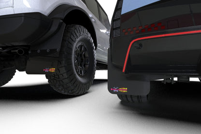 Rally Armor 21-25 Ford Bronco RR-ST Rock Rail-Steel Rear Bumper BCE Logo