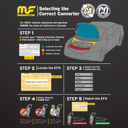 MagnaFlow 2.25in. Spun CA Universal Converter