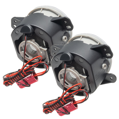 Oracle Lighting 07-09 Jeep Wrangler JK Pre-Assembled LED Halo Fog Lights -Red