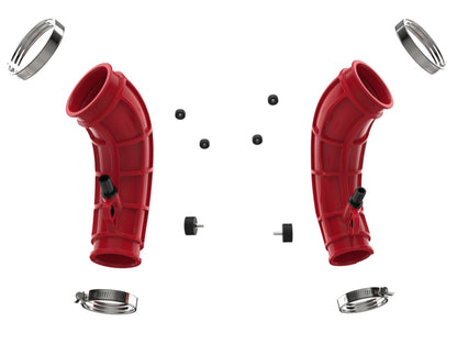 aFe Power 22-24 Toyota Land Cruiser (J300) / 22-24 Toyota Tundra V6-3.4L (tt) Red Turbo Inlet Pipes