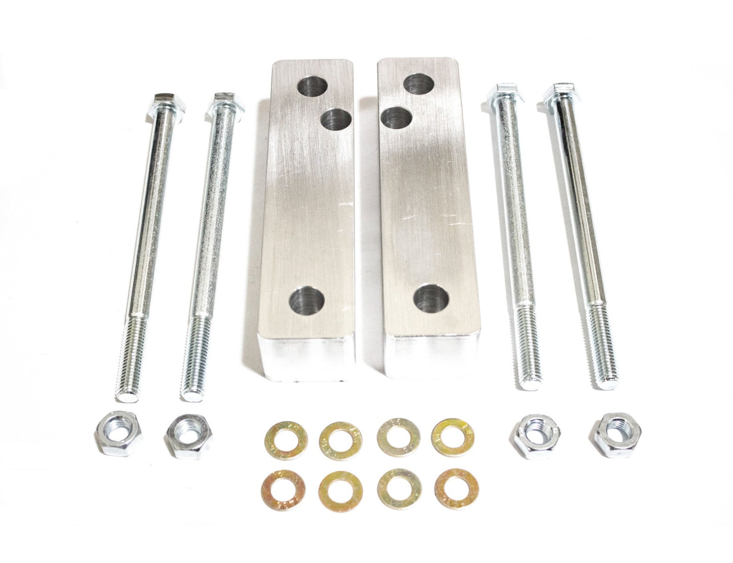 Corolla/Celica Front Frame Spacers, 1.5" Aluminum with bolts
