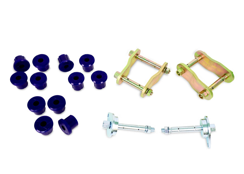 SuperPro 97-07 Toyota Land Cruiser Greaseable Leaf Spring and Shackle Bushing Kit- (Rear)