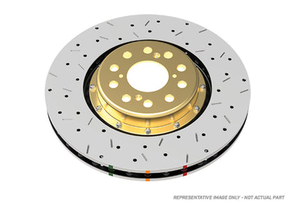 DBA 06-11 Jeep Grand Cherokee SRT 8 Front Cross Drilled & Slotted 5000 XS Series Rotor
