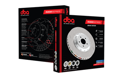 DBA 06-11 Jeep Grand Cherokee SRT 8 Front Cross Drilled & Dimpled 5000 XD Series Ring