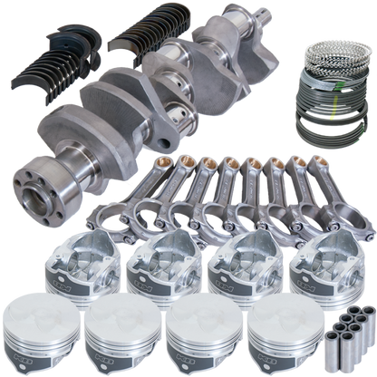 Eagle Chevy 350 1Pc 3.480in Crank 6.000in I-Beam Rod -7cc Flat Top 4.030in Pistons Rotating Assembly