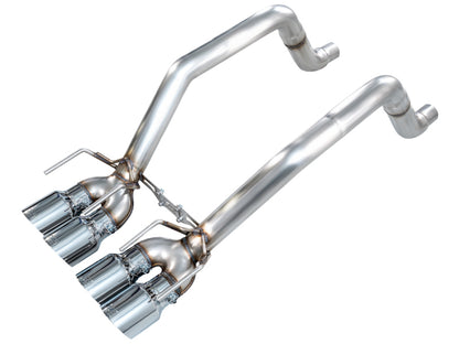 AWE Tuning 05-07 C6 Chevrolet Corvette 6.0L Track Edition Axle-Back Exhaust w/ Chrome Silver Tips