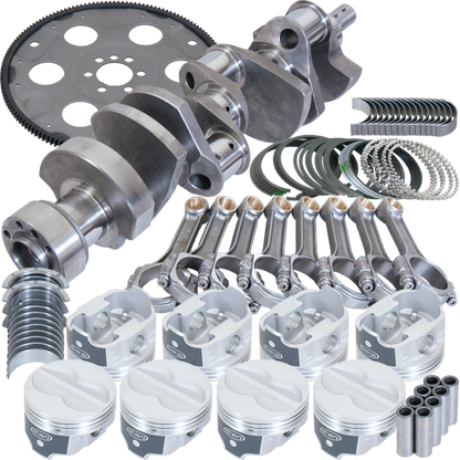 Eagle Chevy 350 1Pc 3.750in Crank 5.700in I-Beam Rods -10cc 4.000in Pistons Balanced Assembly