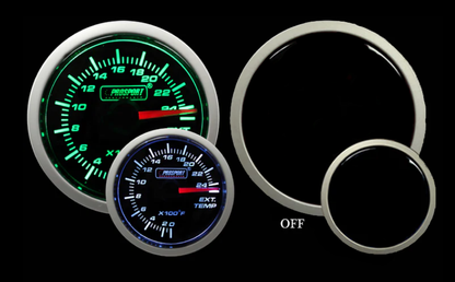 Prosport Gauges - 2-1/16" Green/White Exhaust Gas Temperature Gauge