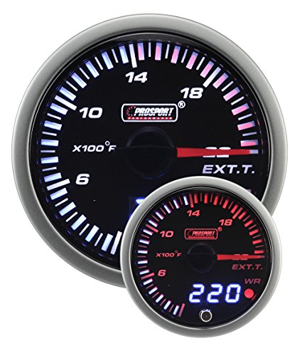 Prosport Gauges - 2-3/8" JDM Electrical Exhaust Gas Temperature Gauge