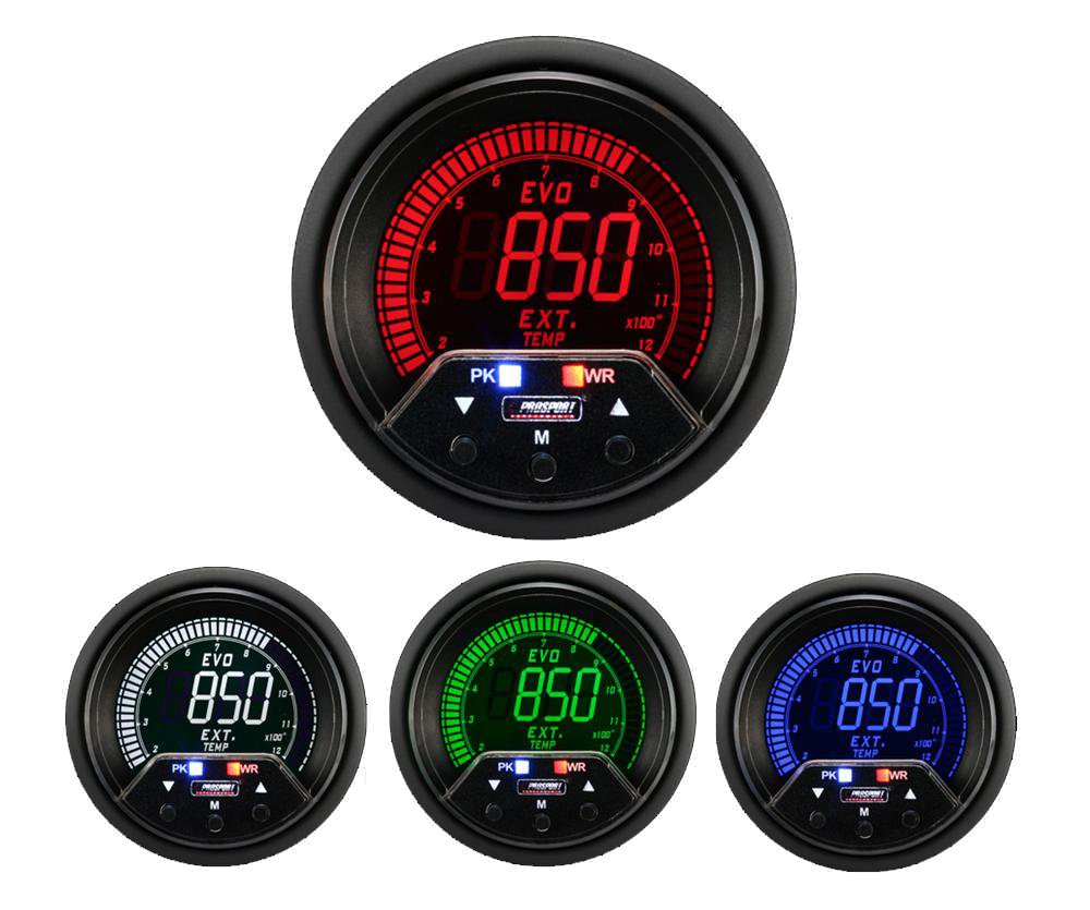 Prosport Gauges - 2-3/8" Premium Evo Electrical Exhaust Gas Temperature Gauge