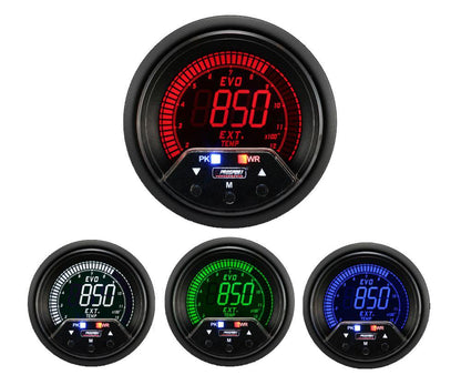 Prosport Gauges - 2-3/8" Premium Evo Electrical Exhaust Gas Temperature Gauge