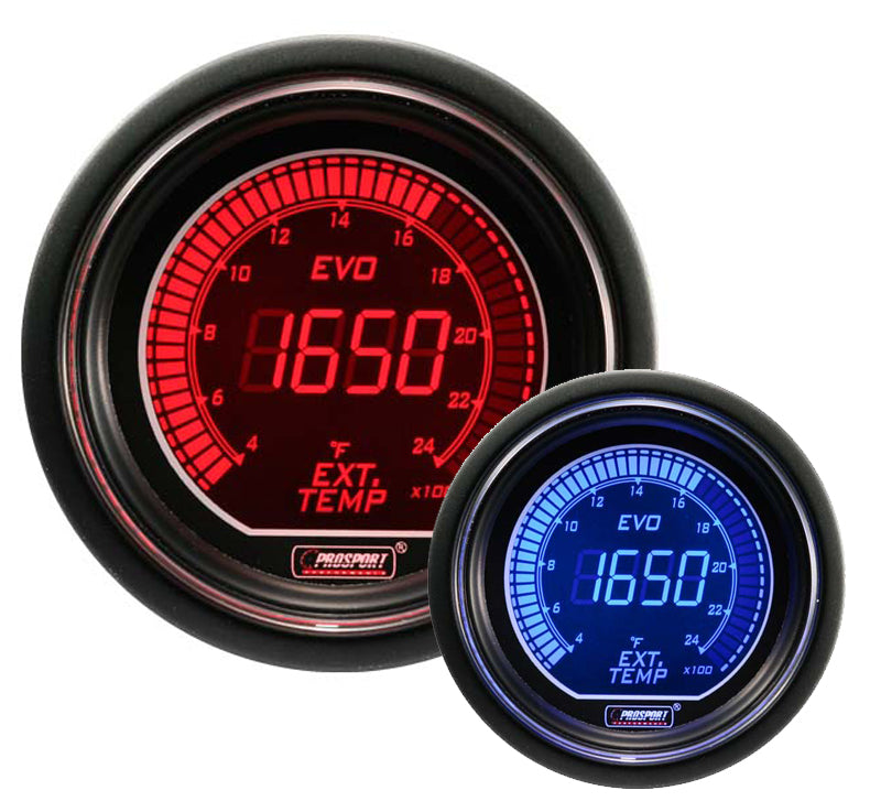 Prosport Gauges - 2-1/16" Evo Electrical Exhaust Gas Temperature Gauge