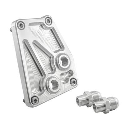 PMC Motorsport - AN10 Oil cooler adapter BMW V8 M60 M62 + flare fittings