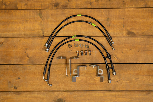 FDF Raceshop - Ford Mustang S197 Extended Front + Rear Brake Line Kit (2005 - 2014)