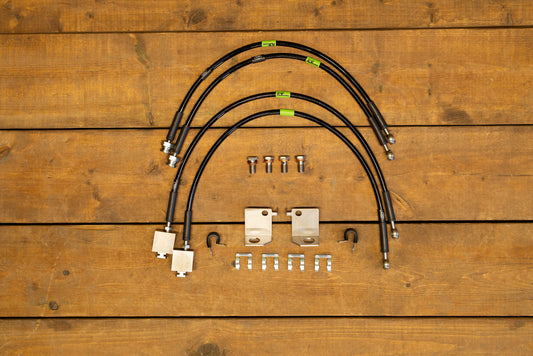 FDF Raceshop - Ford Mustang S550/S650 Extended Front + Rear Brake Line Kit (2015+)