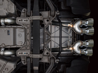 AWE Tuning 05-07 C6 Chevrolet Corvette 6.0L Track Edition Axle-Back Exhaust w/ Chrome Silver Tips