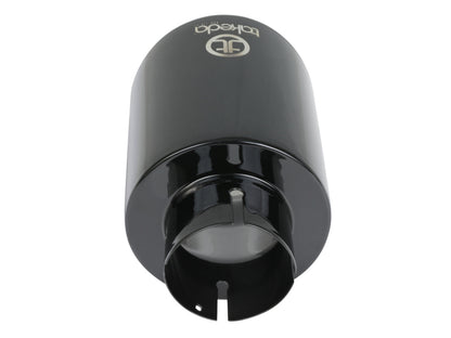 aFe Takeda Universal Exhaust Tip 2-1/2 IN Inlet x 4-1/2 IN Outlet x 7 IN L- Black