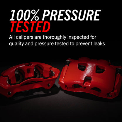 Power Stop 11-20 Toyota Sienna Rear Red Caliper w/Bracket (Pair)