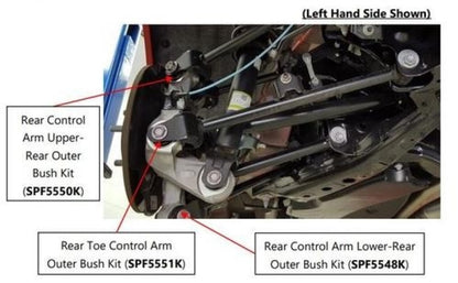 SuperPro 16-24 Mazda MX-5 Miata ND Rear Toe Control Arm Outer Bushing Kit