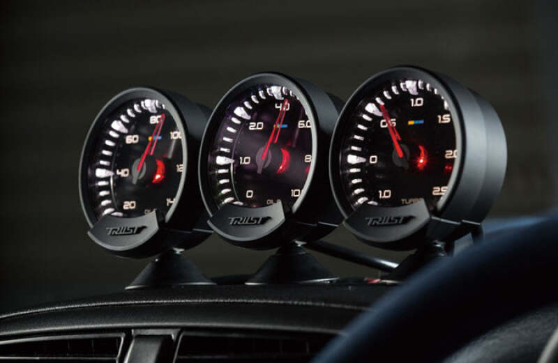 GReddy Sirius Meter - Oil Pressure 0/10.0kPa 74mm Analog Gauge (w/Oil Press Sensor & Harness Set)