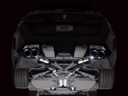 AWE Tuning BMW G90/G99 M5 Track Edition Cat-Back Exhaust - Chrome Silver Tips