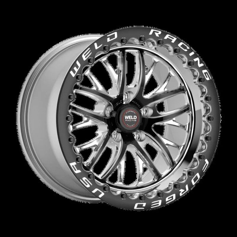 Weld S82 17x10 / 5x4.5 BP / 8.0in. BS (64mm Offset) Black Wheel (Low Pad) - Black Single Beadlock