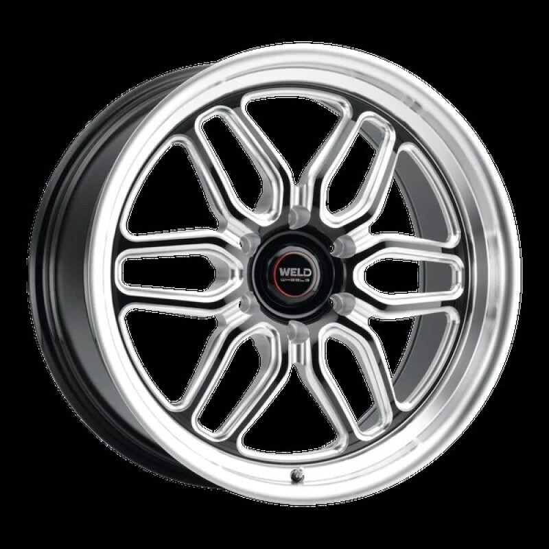 Weld Racing 17x10 Laguna 6 Drag 6x135 ET42 BS7.25 Gloss BLK MIL DIA 87.1