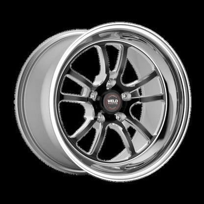 Weld S70 RT-S 17x7in / 5x120 BP / 4.2in. BS - Black Center - Polished Shell Wheel