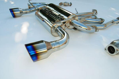 Invidia 03-05 Infiniti FX35/45 Gemini Rolled Titanium Tip Cat-back Exhaust