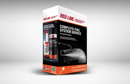 Red Line Complete Fuel System Service Kit - Intake Cleaner/Tank Add/S-Hook App w/Hose (Aerosol)
