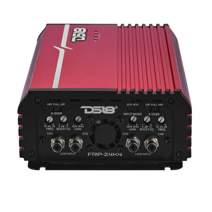 DS18 4-Channel Class-D Amp Stereo Full-Range 4 x 250 W RMS at4 ohm- Red