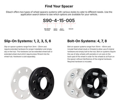 Eibach 17-23 Tesla Model 3 Long Range / 20-25 Tesla Model Y Long Range Pro-Spacer 25mm - Pair (Blk)