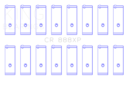 King Engine Bearings Toyota 1UZ-FE/2UZ-FE/3UZ-FE Connecting Rod Bearing Set