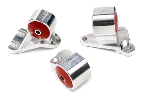 Innovative 92-95 Civic B/D Series Black Aluminum Mounts 85A Bushings (3 Bolt)