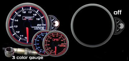 Prosport Gauges - 2-1/16" Halo Wideband Air fuel ratio Gauge