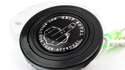 Grip Royal - Horn Button - Middle Finger - Silver