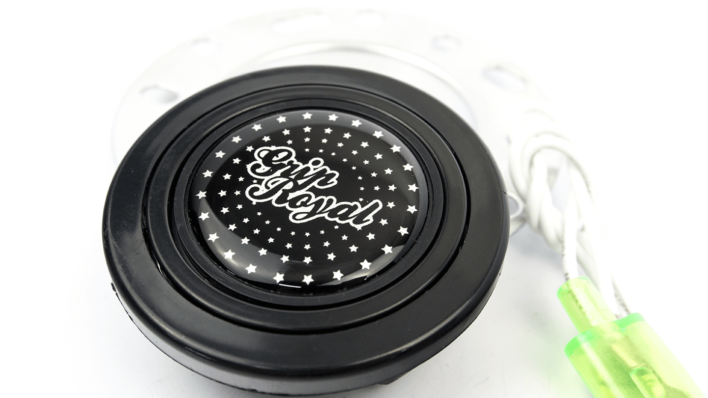 Grip Royal - Horn Button - Stars - Silver